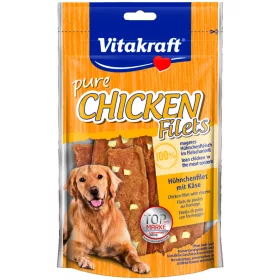   Vitakraft Chicken Filets Kutya Jutalomfalat Csirkemell Sajttal 80g