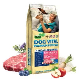   -Dog Vital Hipoallergén Adult Mini Pork,apple&blueberry 12+2kg grátisz