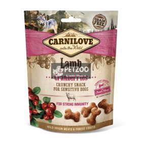   CARNILOVE DOG CRUNCHY SNACK LAMB & CRANBERRIES- BÁRÁNY HÚSSAL ÉS VÖRÖS ÁFONYÁVAL 200G