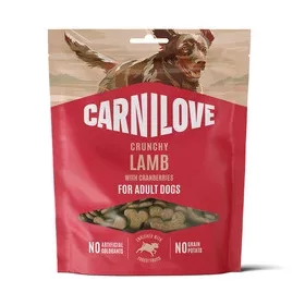   CARNILOVE DOG CRUNCHY SNACK LAMB & CRANBERRIES- BÁRÁNY HÚSSAL ÉS VÖRÖS ÁFONYÁVAL 200G