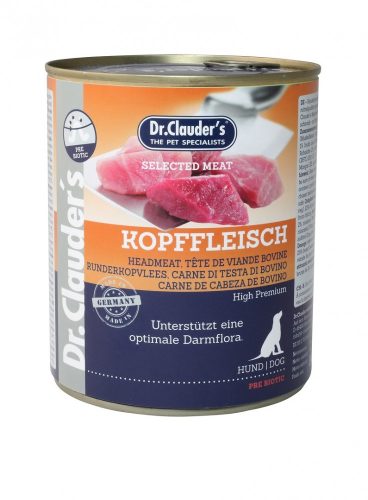 Dr.Clauders Dog Konzerv Selected Meat Fejhús 800g HU