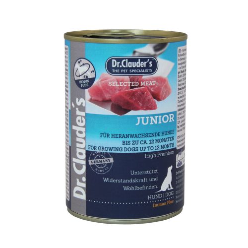 Dr.Clauders Dog Konzerv Selected Meat Junior 400g HU