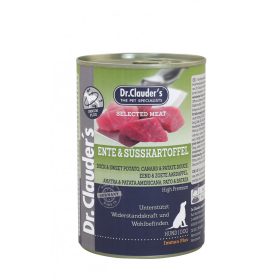   Dr.Clauders Dog Konzerv Selected Meat Kacsa&Édesburgonya 400g